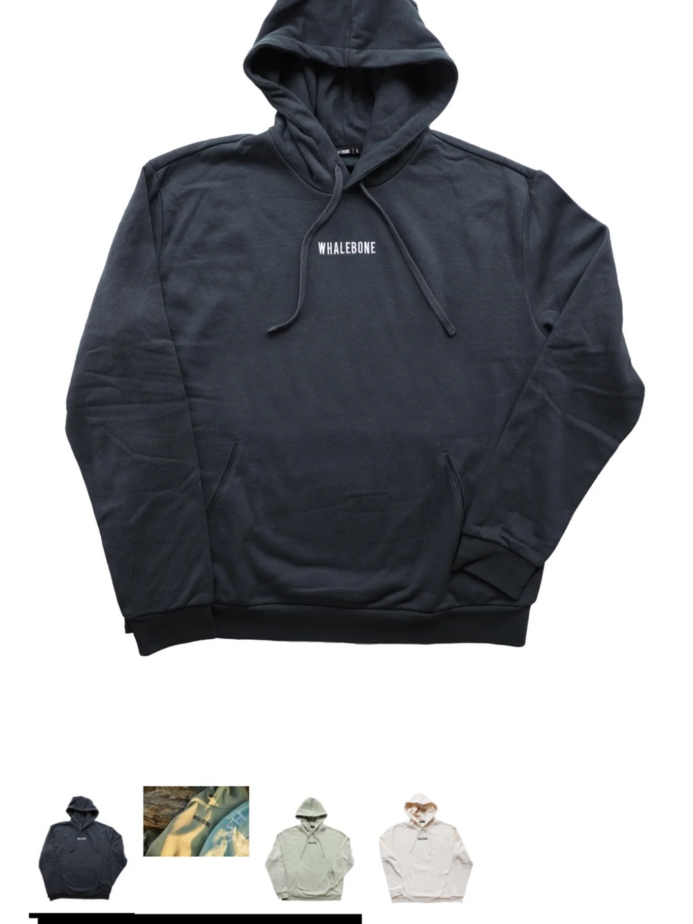 Whalebone Navy Blue Pullover Hoodie